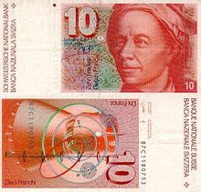 欧拉的纪念货币与邮票